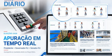 Clique Diário passa a disponibilizar, na parte superior da página, sistema de acompanhamento da apuração das Eleições 2026 em tempo real, com resultados por cargo, estado e município e atualização automática dos dados oficiais