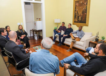 Encontro contou com a presença de lideranças do município e representantes da empresa. Foto Divulgação/Secom